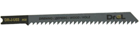 Brzeszczot z chwytem typu "U" 3,0 x 100 mm drewno 2 szt.