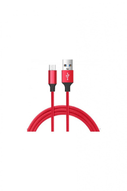 Kabel USB micro 1,5 m / 2A czerw VA0004