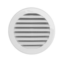 Kratka wentylacyjna okrągła ECONOMY z siatką fi 100 PROLEX biały