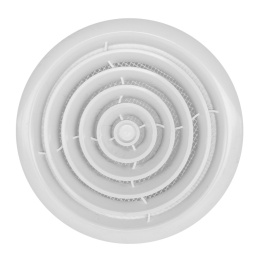 Kratka wentylacyjna okrągła sufitowa z siatką fi 100 PROLEX biały