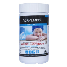 Tabletki chlorowe 200g BLUE Multichlor 1kg ACRYLMED