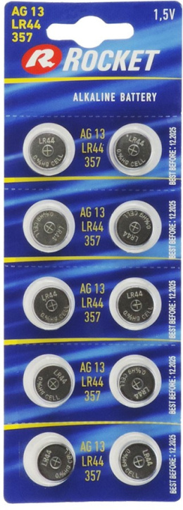 Baterie LR44 ROCKET AG-13 (blister = 10 szt.)
