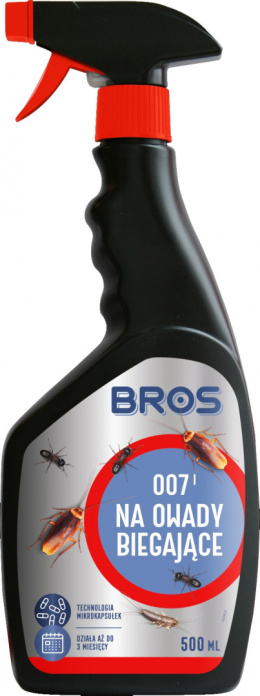 Płyn 007 na owady biegające, karaluchy 500ml BROS