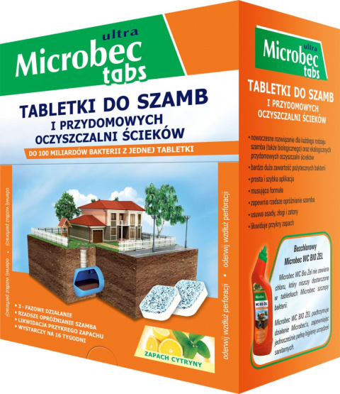 Tabletki do szamb Microbec ultra 16x20g