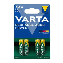 Akumulatorki VARTA R03 800mAh (blister = 4 szt.)