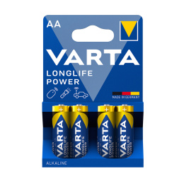 Baterie alkaliczne AA Varta LONGLIFE Power R06 (blister = 4 szt.)