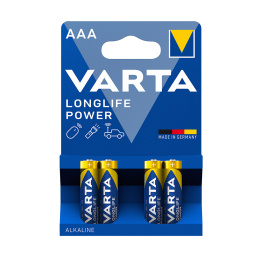 Baterie alkaliczne AAA Varta LONGLIFE Power R03 (blister = 4 szt.)