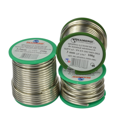 Cyna do lutowania miedzi 2.5mm 250g Cyna do lutowania miedzi 2.5mm 250g