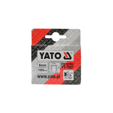 Zszywki YATO 6 mm/11,3mm