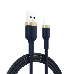 Kabel USB USB typ C granatowy 1,0m
