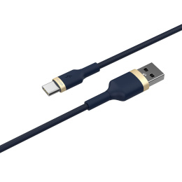 Kabel USB USB typ C granatowy 1,0m