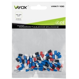 Konektory izolowane tulejkowe 100 szt VMKT-100 Vayox