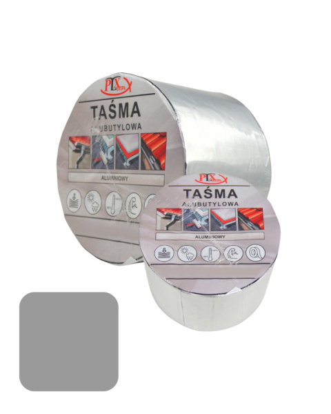 Taśma alubutyl 100x10m aluminium PLX