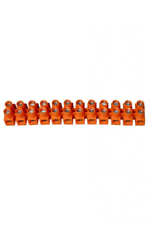 Kostki elektryczne 12-torowe 2,5mm PE pomarańczowe SIM (opakowanie 10 szt.)