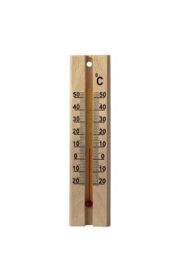 Termometr pokojowy drewniany mały 16,5cm