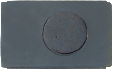 Płyta żeliwna kuchenna GRUDZIĄDZ jeden otwór 2-krawędzowe stopniowane