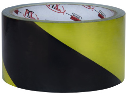 Taśma ostrzegawcza samoprzylepna żółto-czarna 50mm x 33m