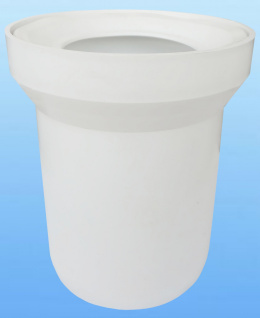 Traper WC prosty biały L-15cm